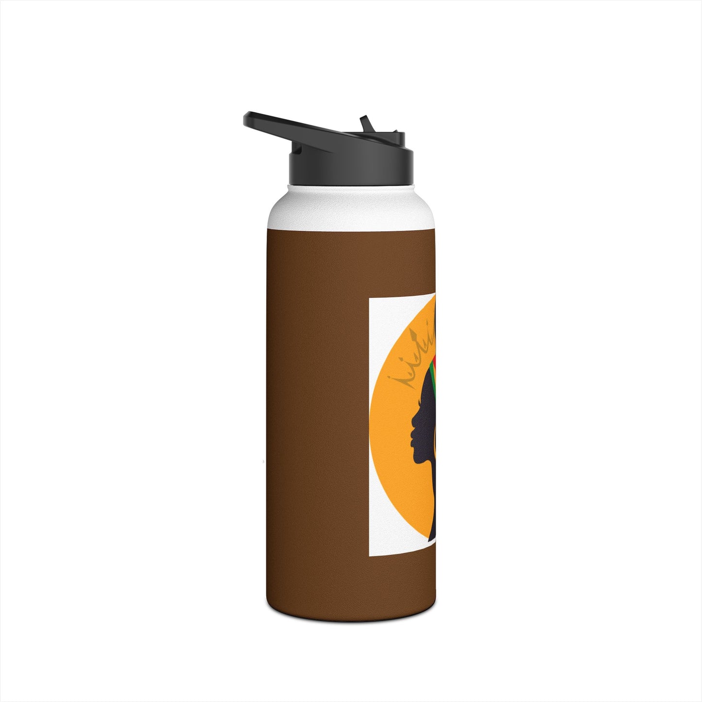 Empowering Black Women Stainless Steel Water Bottle, Travel Mug, Eco-Friendly Hydration, Gifts for Her, Motivational Drinkware