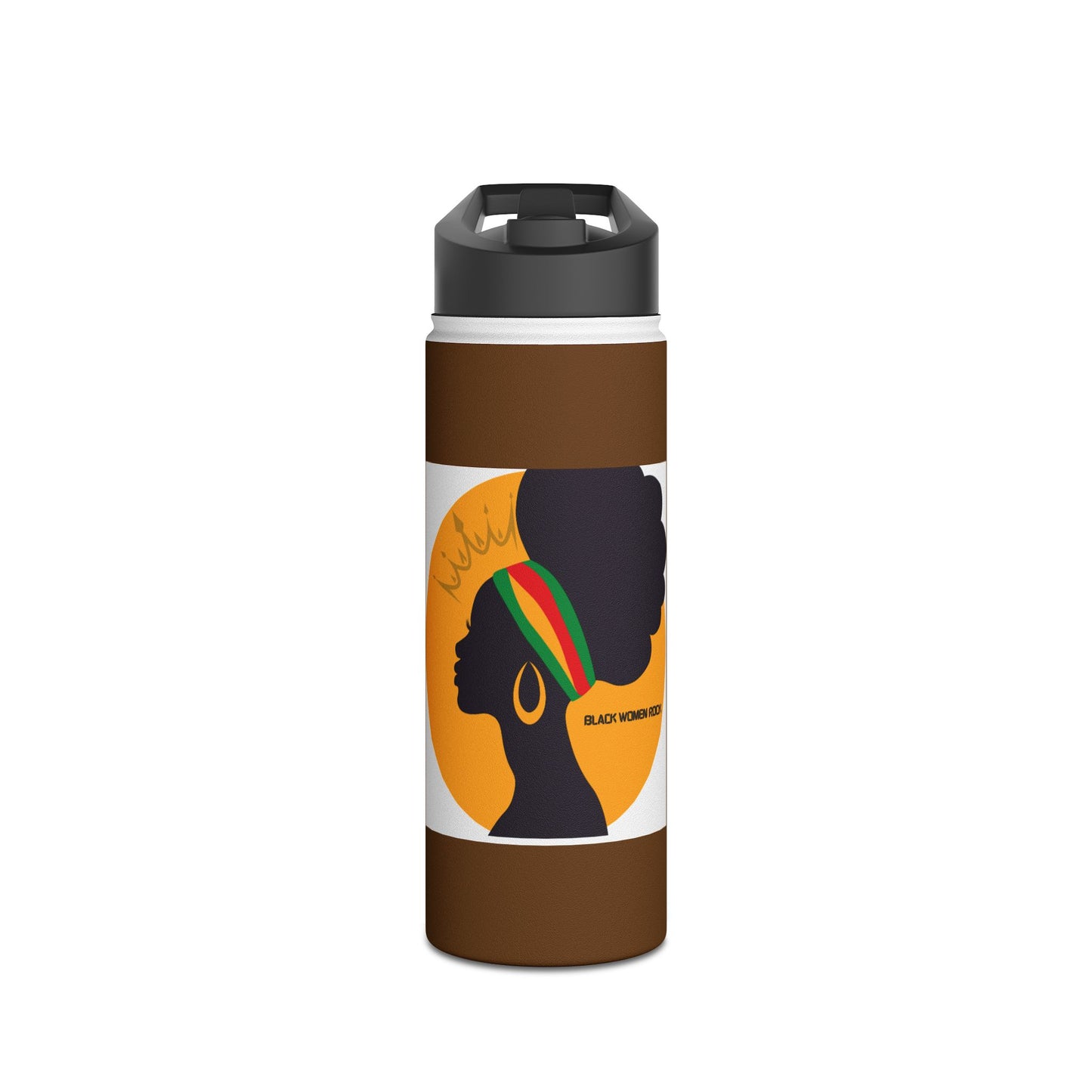 Empowering Black Women Stainless Steel Water Bottle, Travel Mug, Eco-Friendly Hydration, Gifts for Her, Motivational Drinkware