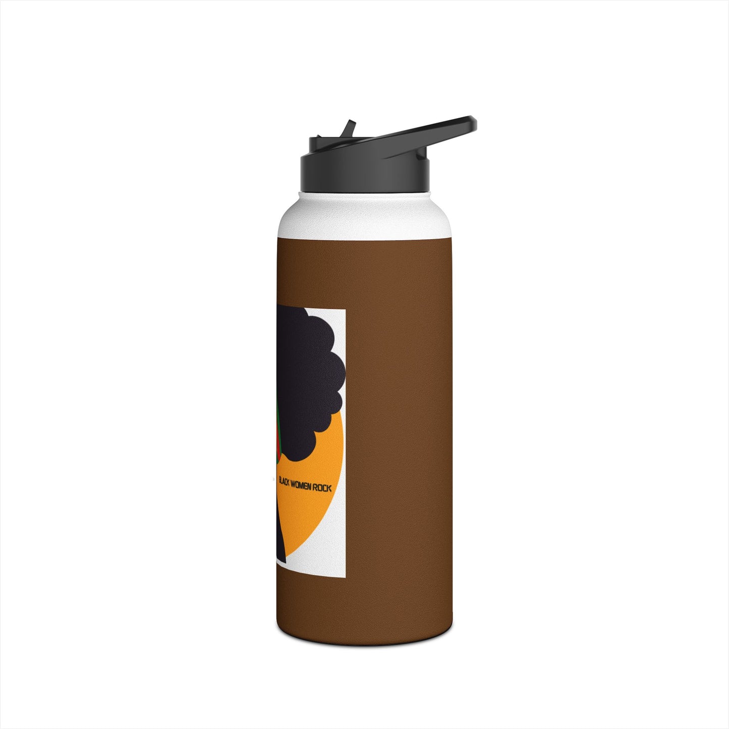 Empowering Black Women Stainless Steel Water Bottle, Travel Mug, Eco-Friendly Hydration, Gifts for Her, Motivational Drinkware