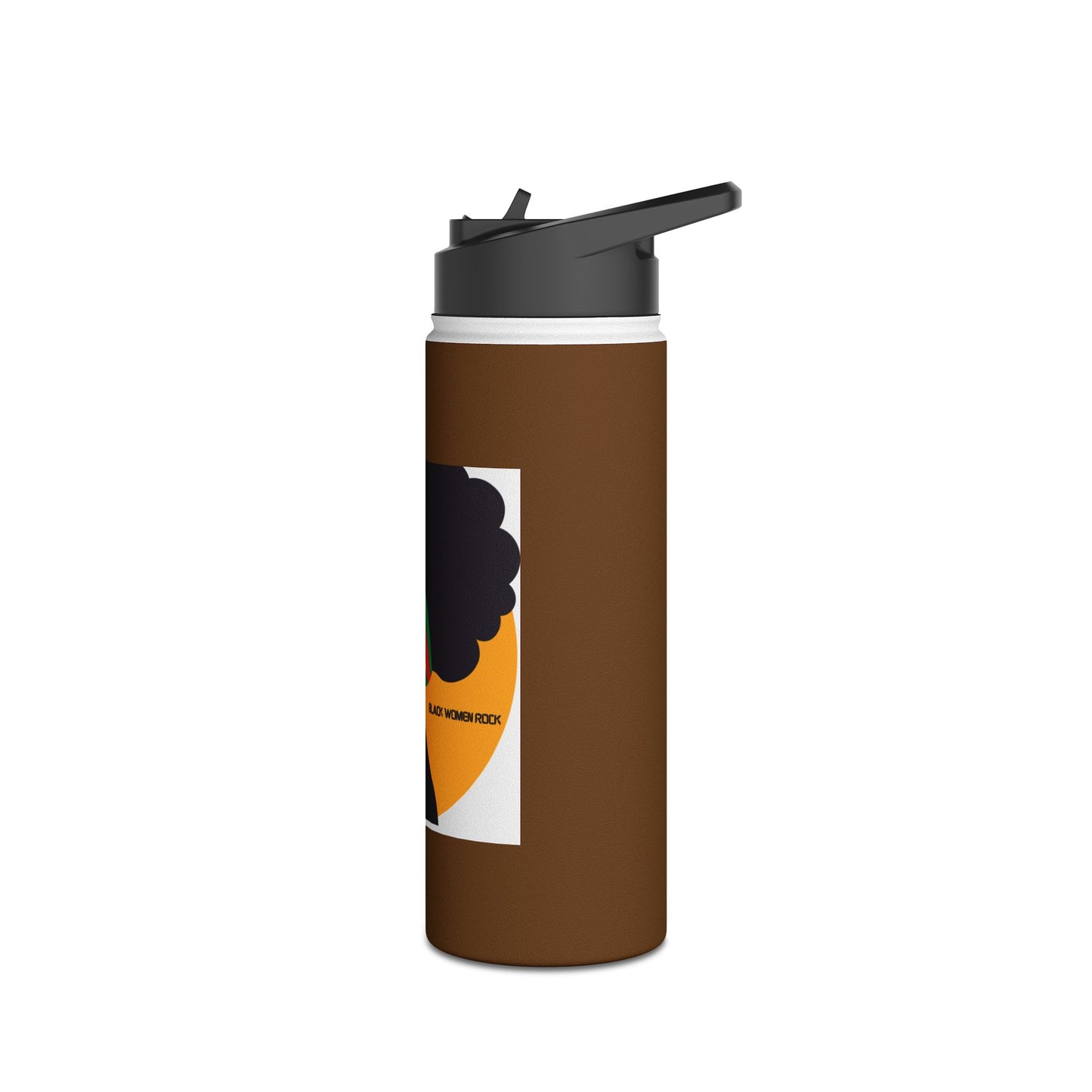 Empowering Black Women Stainless Steel Water Bottle, Travel Mug, Eco-Friendly Hydration, Gifts for Her, Motivational Drinkware