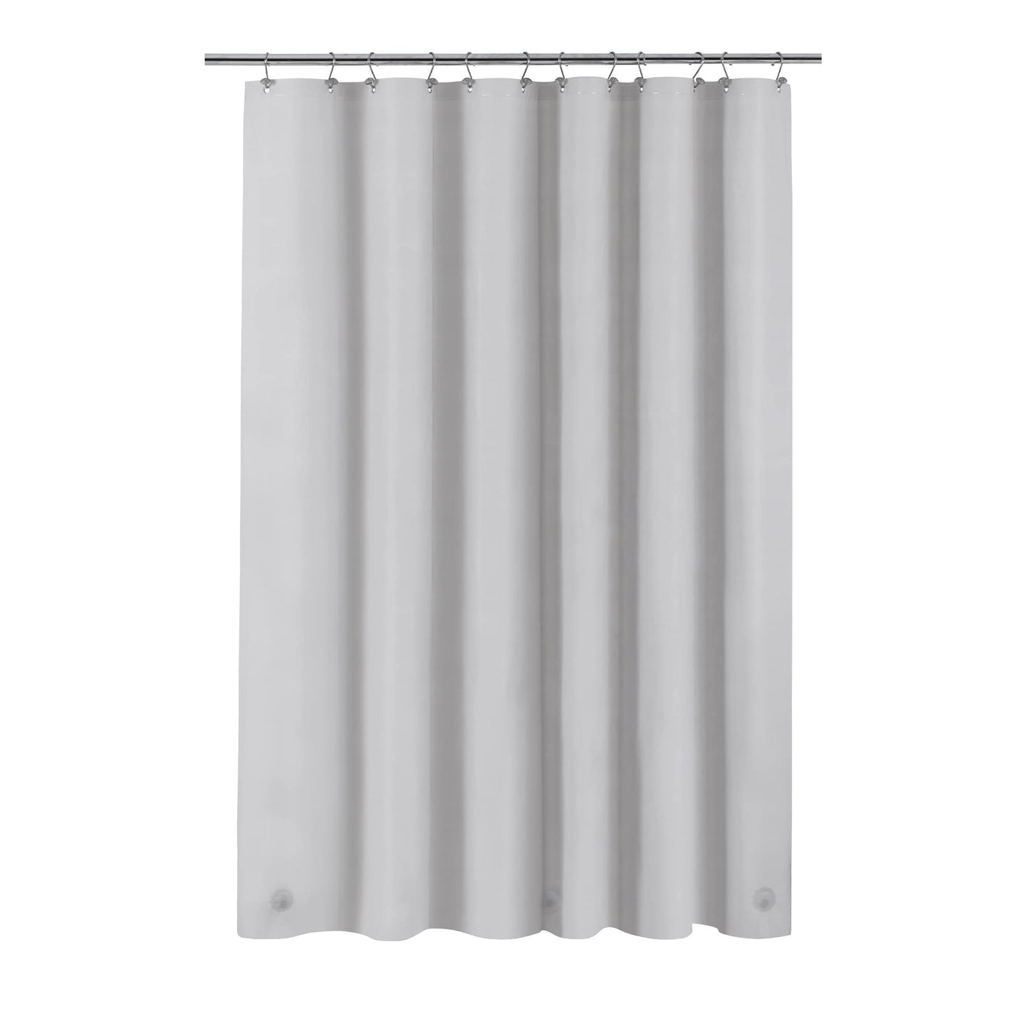 Barossa Design Plastic Shower Liner Clear - Premium PEVA Shower Curtain Liner with Rustproof Grommets and 3 Magnets, Waterproof Cute Lightweight Standard Size Bathroom Curtains - Clear