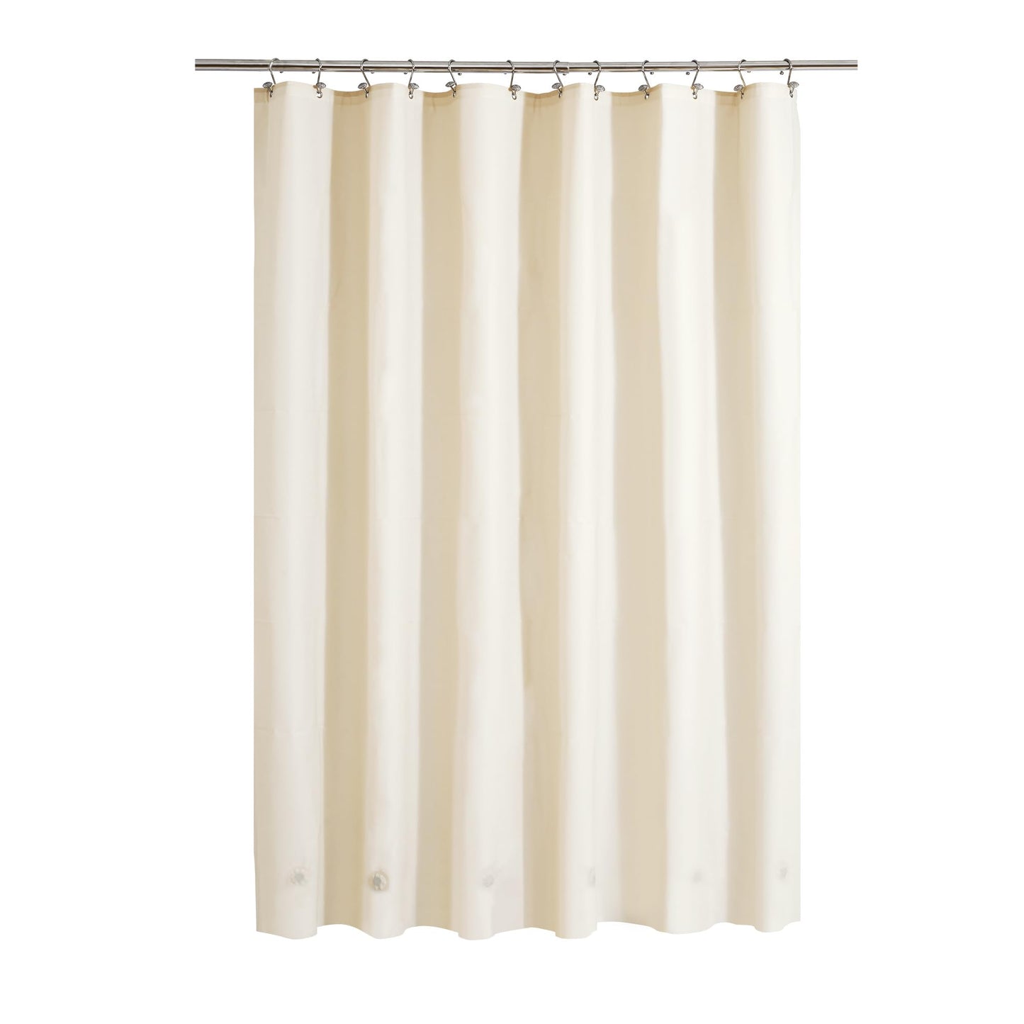 Barossa Design Plastic Shower Liner Clear - Premium PEVA Shower Curtain Liner with Rustproof Grommets and 3 Magnets, Waterproof Cute Lightweight Standard Size Bathroom Curtains - Clear