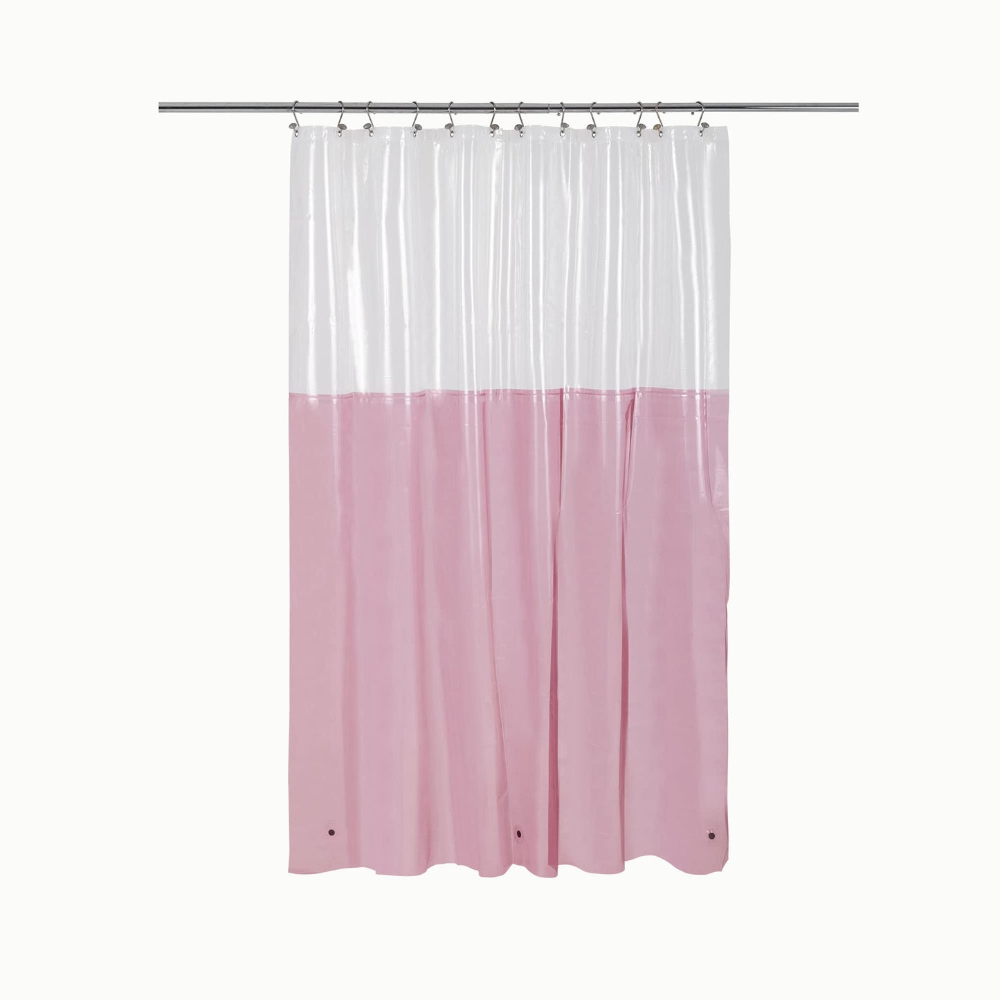 Barossa Design Plastic Shower Liner Clear - Premium PEVA Shower Curtain Liner with Rustproof Grommets and 3 Magnets, Waterproof Cute Lightweight Standard Size Bathroom Curtains - Clear
