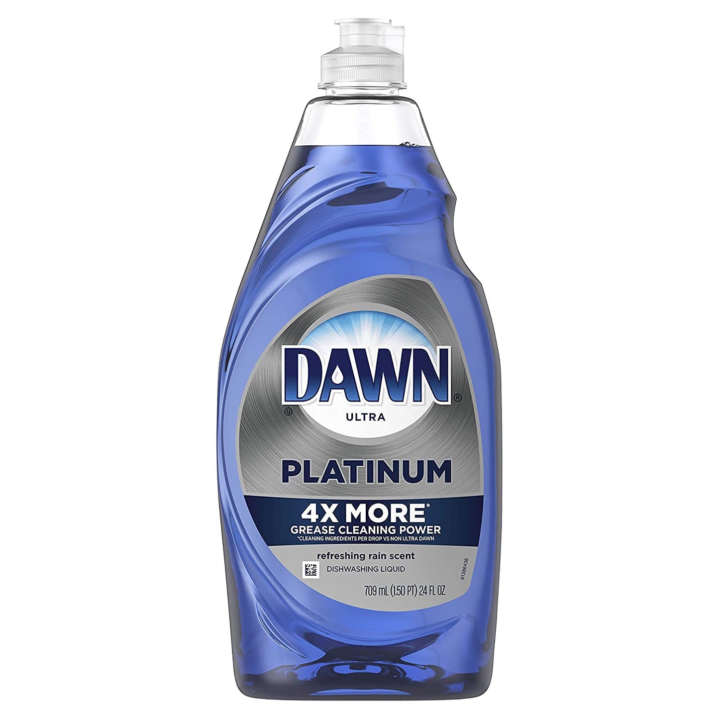 Dawn Platinum Dish Soap Liquid, Dishwashing Liquid, Grease Removal, Fresh Rain, 2x54.8oz Bundle