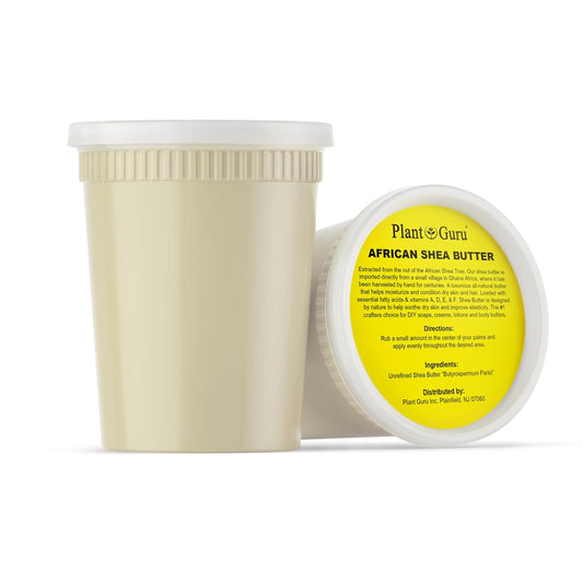 Raw African Shea Butter 32 oz. Bulk 100% Pure Natural Unrefined IVORY - Imported From Ghana - Ideal Moisturizer For Dry Skin, Body, Face And Hair Growth. Great For DIY Soap and Lip balm Making.