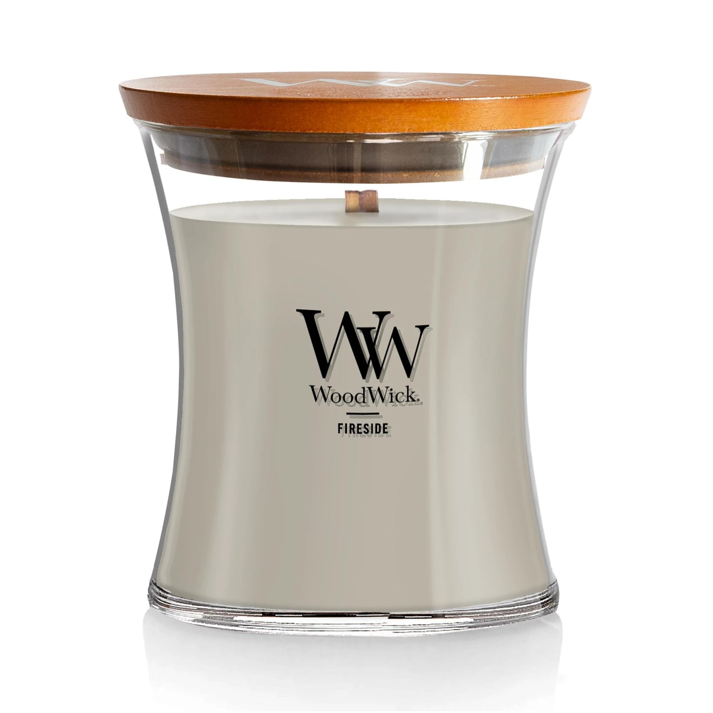 WoodWick Hourglass Scented Candle, Wood Smoke, 21.5 oz., Large, Up to 130 Hours of Burn Time, Fall Candle with Crackling Wick, Soy Wax Blend, Halloween Candle