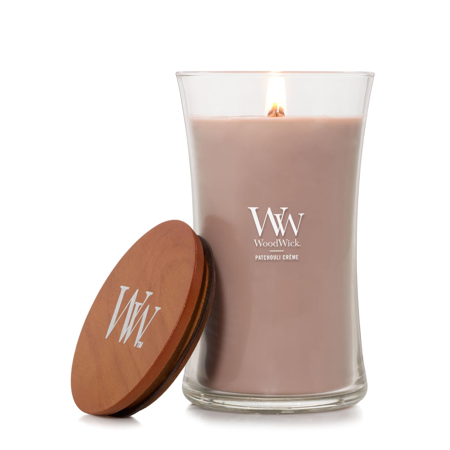 WoodWick Large Hourglass Fireside Candle, Premium Soy Blend Wax, Crackles as it burns, Perfect for Gifting, 21oz