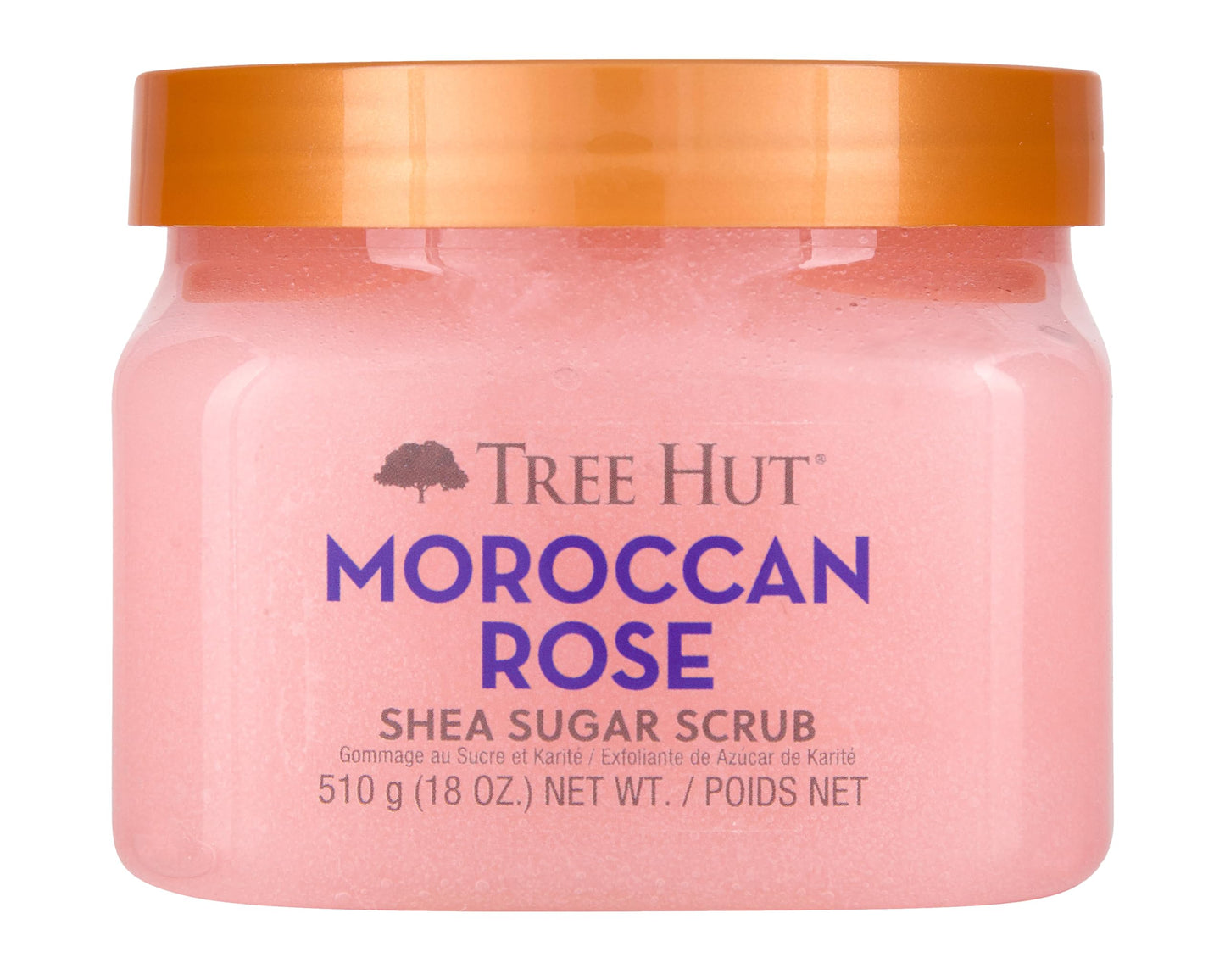 Tree Hut Peach Sorbet Shea Sugar Scrub | Exfoliating Body Scrub Removes Dead, Dry Skin for a Soft & Hydrated Feel | Nourishing Essential Body Care | 18 fl oz.