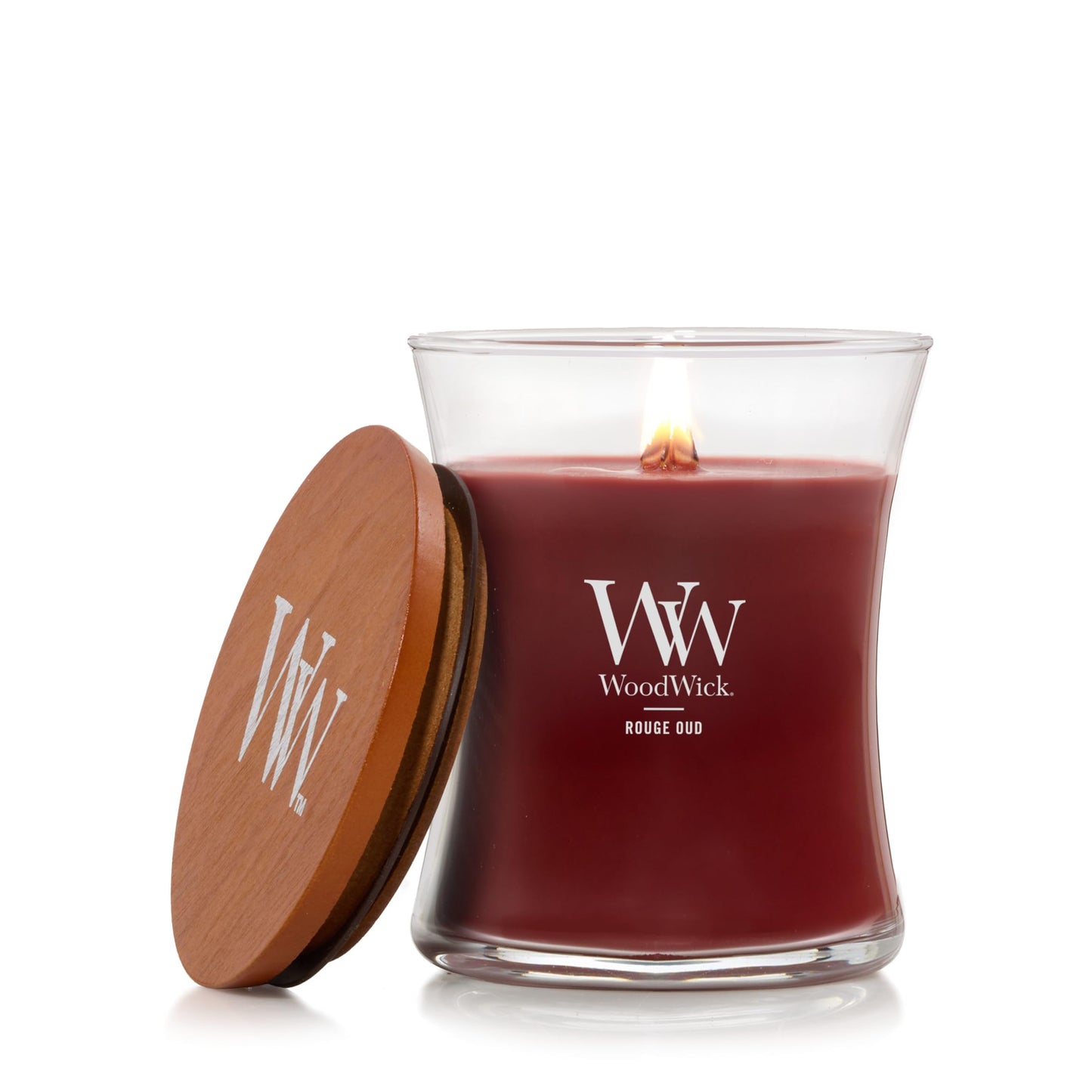 WoodWick Large Hourglass Fireside Candle, Premium Soy Blend Wax, Crackles as it burns, Perfect for Gifting, 21oz