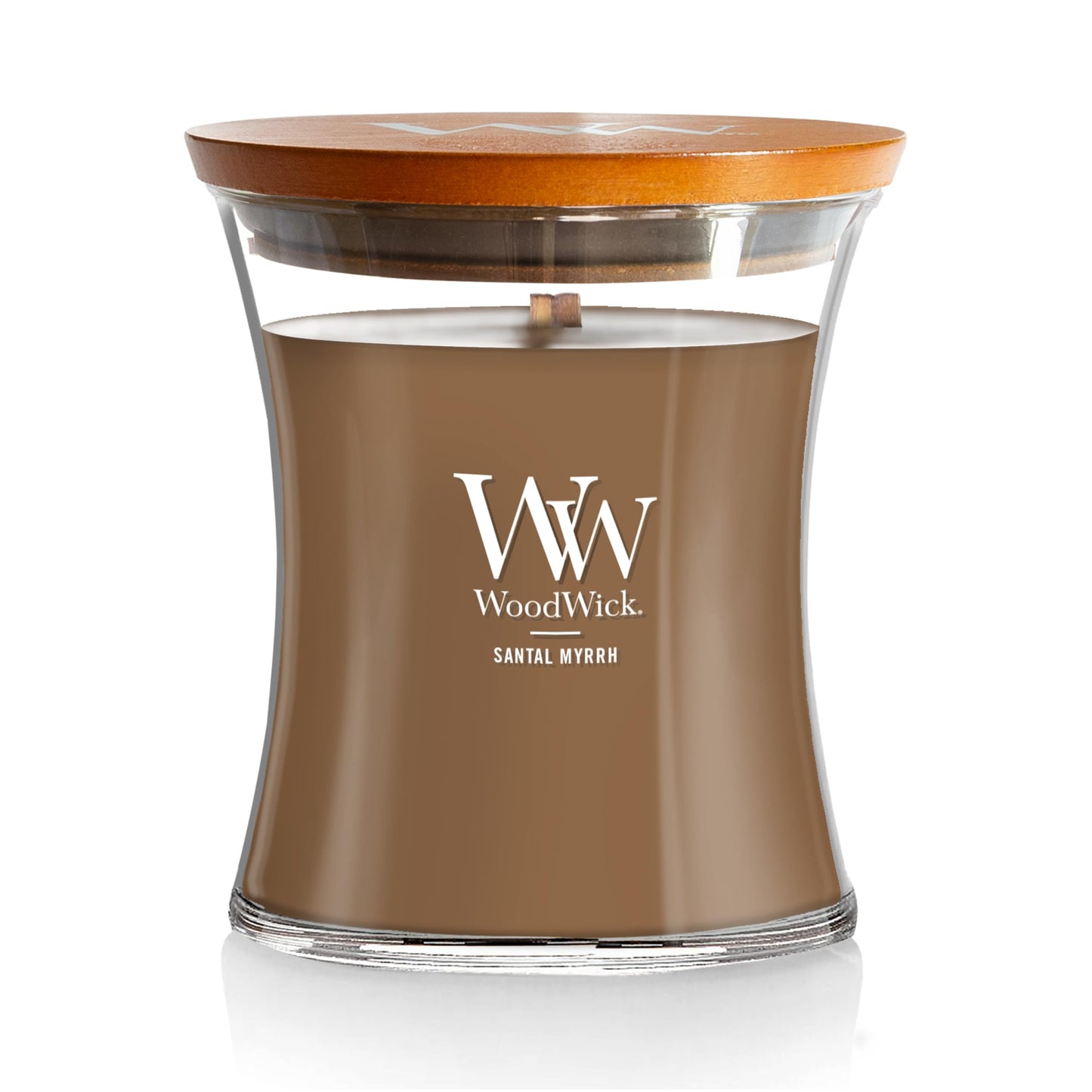 WoodWick Hourglass Scented Candle, Wood Smoke, 21.5 oz., Large, Up to 130 Hours of Burn Time, Fall Candle with Crackling Wick, Soy Wax Blend, Halloween Candle