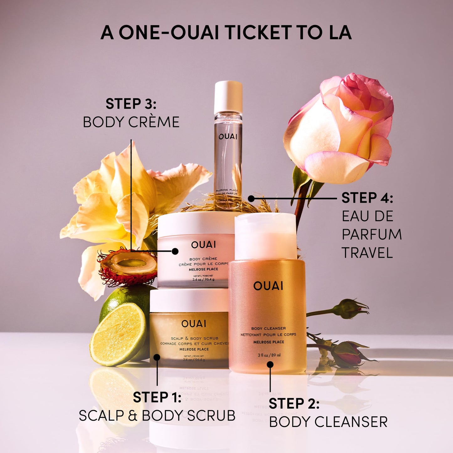 OUAI Body Cream, St. Barts - Hydrating Whipped Body Cream with Cupuaçu Butter, Coconut Oil and Squalane - Softens Skin and Delivers Healthy-Looking Glow - Sulfate-Free Skin Care (7.5 Oz)