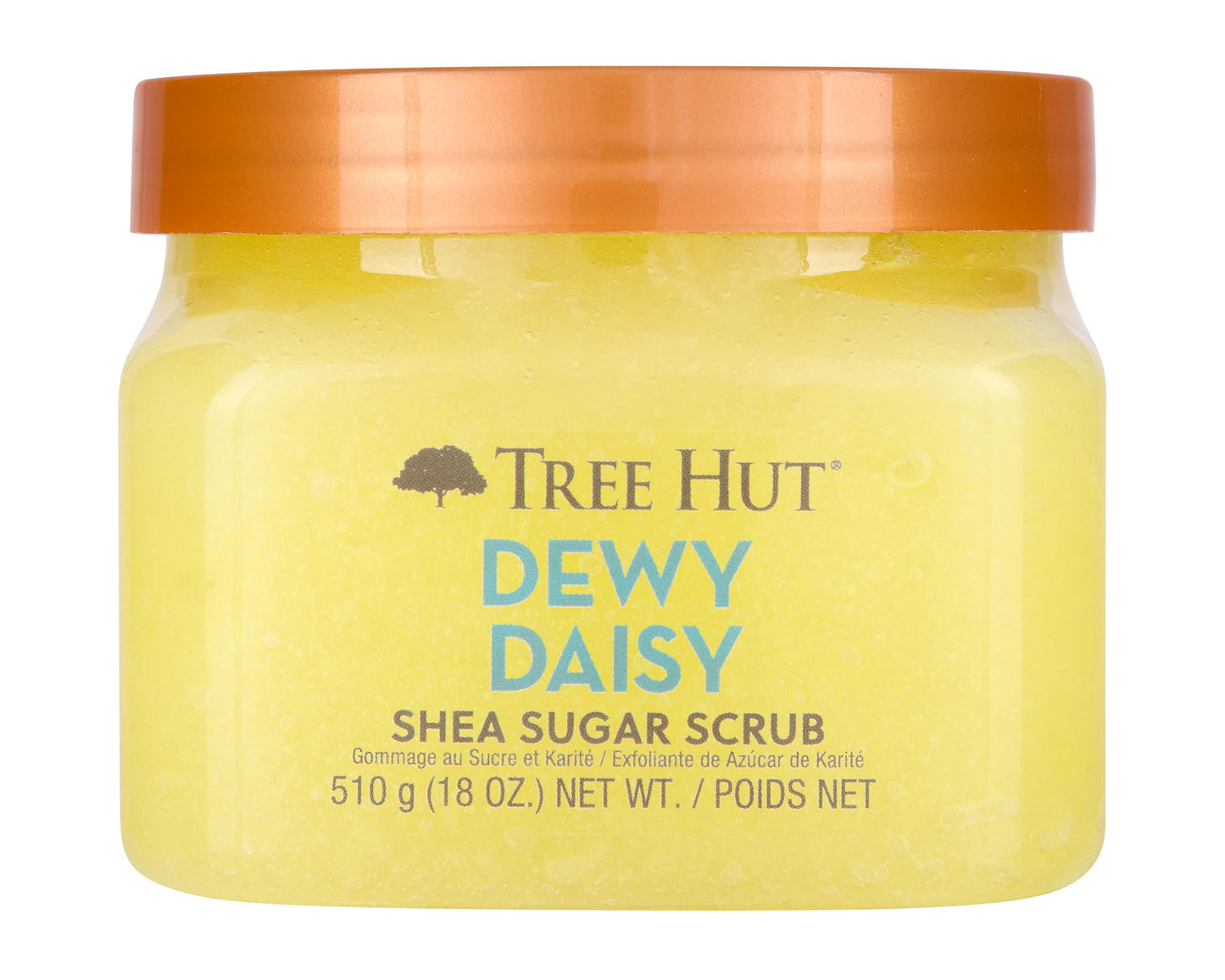 Tree Hut Peach Sorbet Shea Sugar Scrub | Exfoliating Body Scrub Removes Dead, Dry Skin for a Soft & Hydrated Feel | Nourishing Essential Body Care | 18 fl oz.