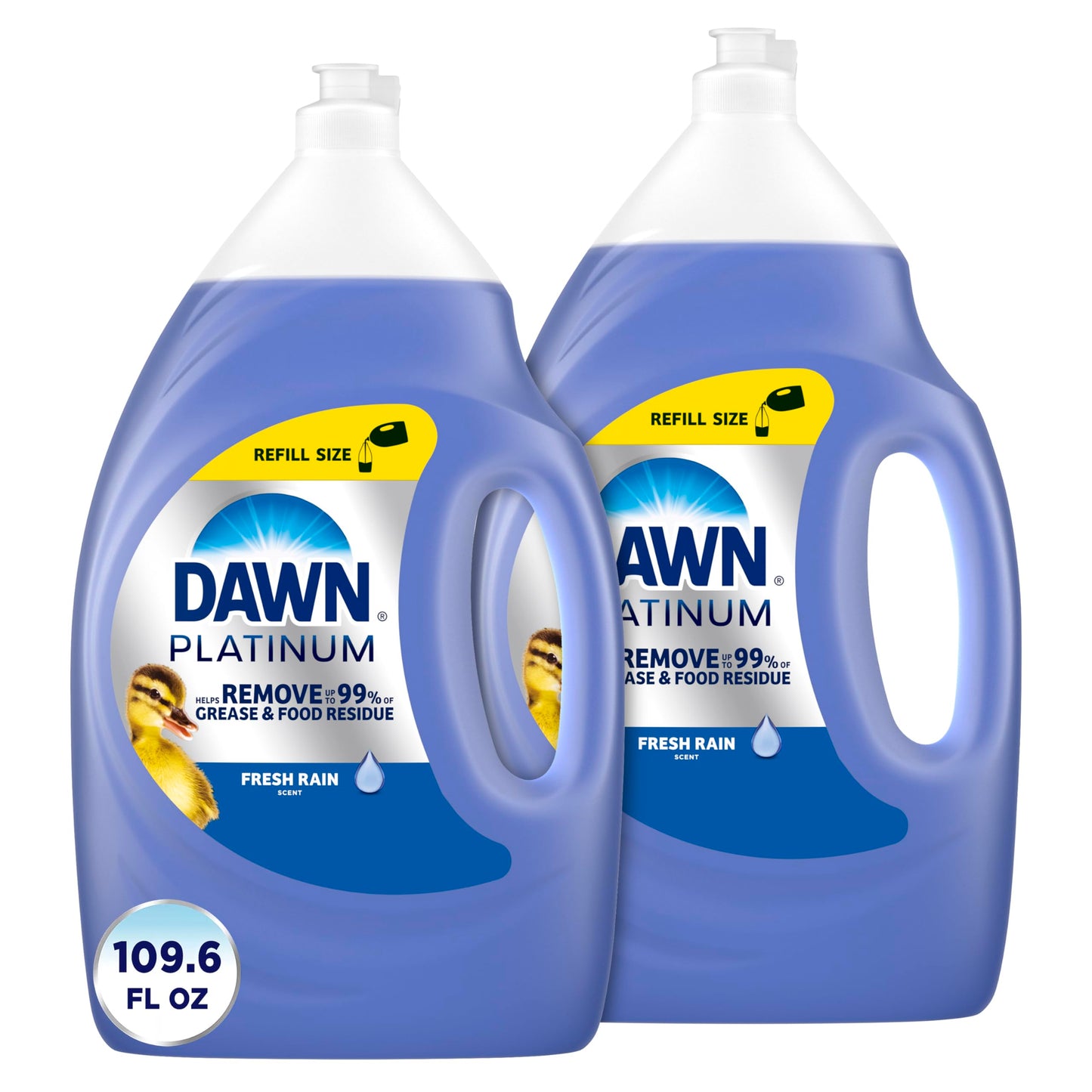 Dawn Platinum Dishwashing Liquid, Fresh Rain Scent, 32.7 fl oz