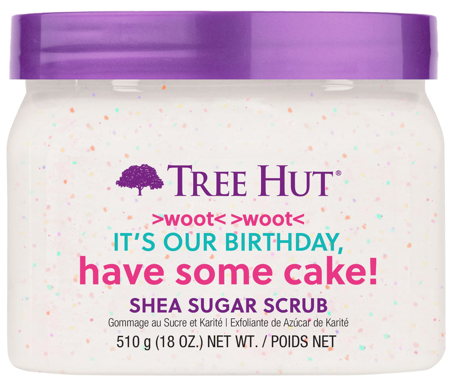 Tree Hut Peach Sorbet Shea Sugar Scrub | Exfoliating Body Scrub Removes Dead, Dry Skin for a Soft & Hydrated Feel | Nourishing Essential Body Care | 18 fl oz.