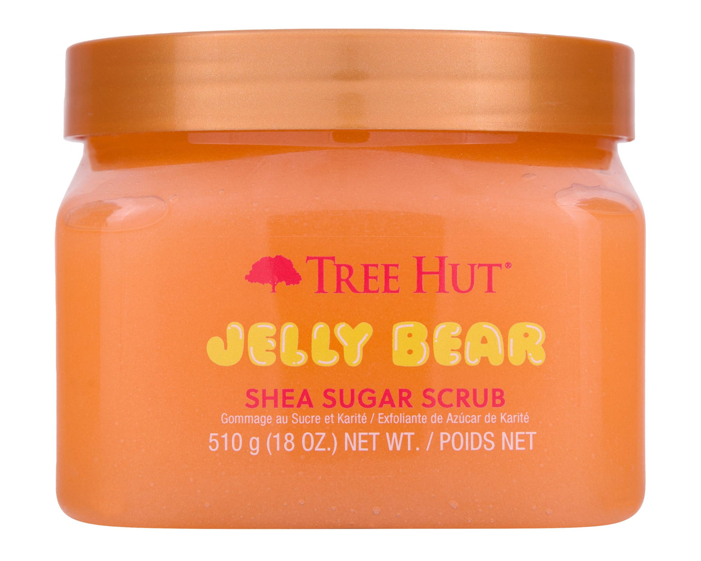 Tree Hut Peach Sorbet Shea Sugar Scrub | Exfoliating Body Scrub Removes Dead, Dry Skin for a Soft & Hydrated Feel | Nourishing Essential Body Care | 18 fl oz.