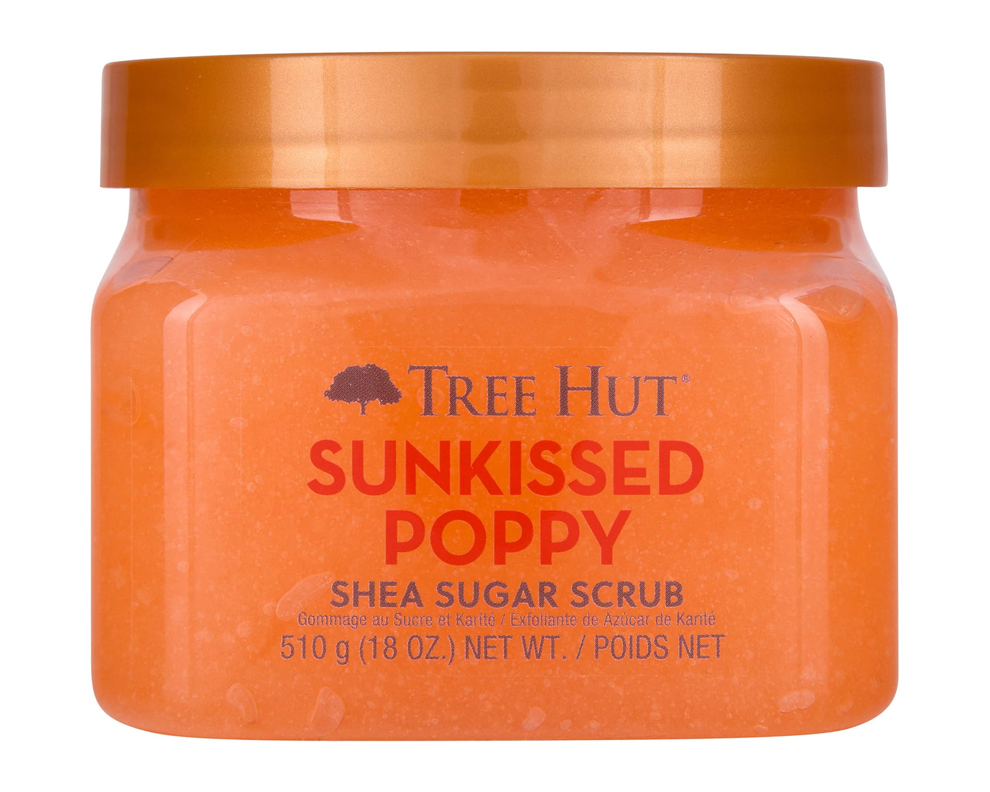 Tree Hut Peach Sorbet Shea Sugar Scrub | Exfoliating Body Scrub Removes Dead, Dry Skin for a Soft & Hydrated Feel | Nourishing Essential Body Care | 18 fl oz.