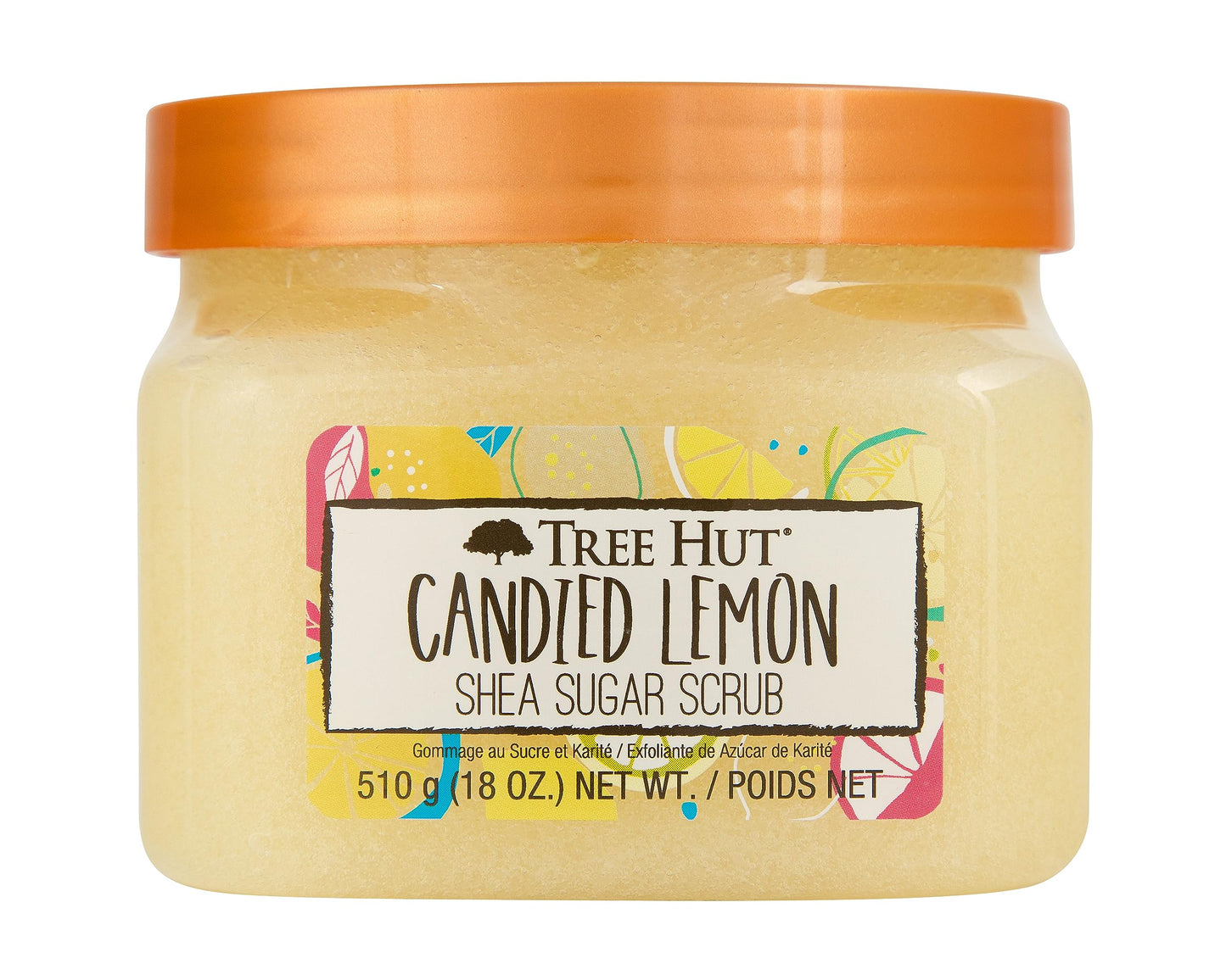 Tree Hut Peach Sorbet Shea Sugar Scrub | Exfoliating Body Scrub Removes Dead, Dry Skin for a Soft & Hydrated Feel | Nourishing Essential Body Care | 18 fl oz.