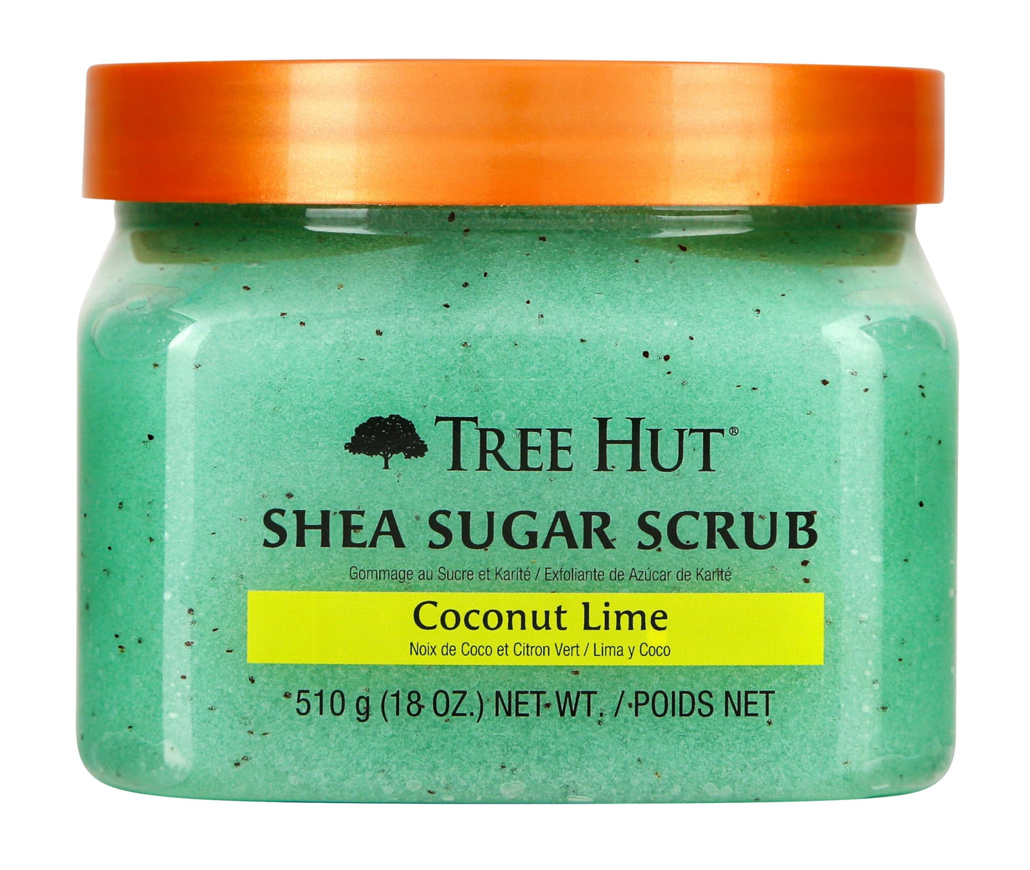 Tree Hut Peach Sorbet Shea Sugar Scrub | Exfoliating Body Scrub Removes Dead, Dry Skin for a Soft & Hydrated Feel | Nourishing Essential Body Care | 18 fl oz.
