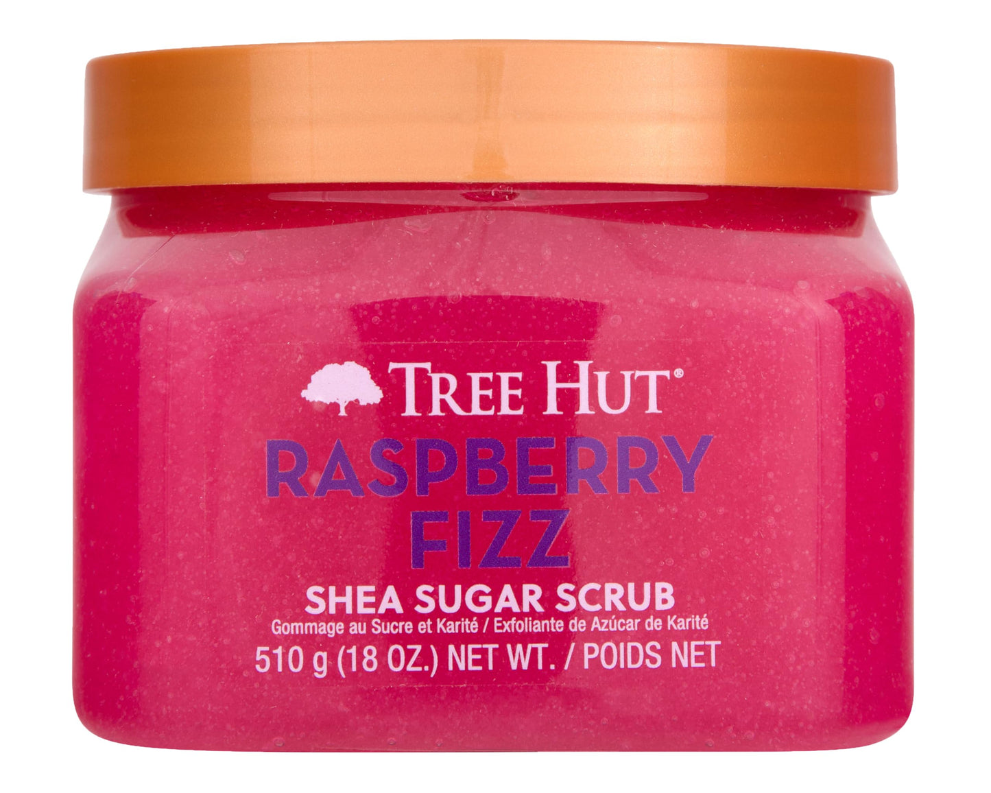 Tree Hut Peach Sorbet Shea Sugar Scrub | Exfoliating Body Scrub Removes Dead, Dry Skin for a Soft & Hydrated Feel | Nourishing Essential Body Care | 18 fl oz.