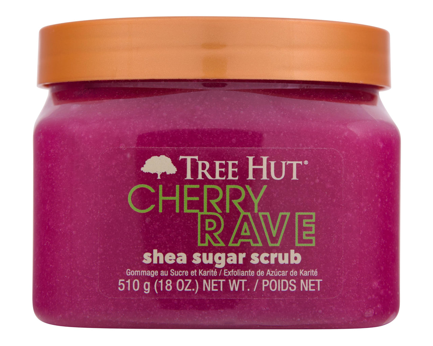 Tree Hut Peach Sorbet Shea Sugar Scrub | Exfoliating Body Scrub Removes Dead, Dry Skin for a Soft & Hydrated Feel | Nourishing Essential Body Care | 18 fl oz.