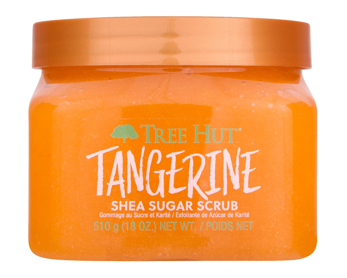 Tree Hut Peach Sorbet Shea Sugar Scrub | Exfoliating Body Scrub Removes Dead, Dry Skin for a Soft & Hydrated Feel | Nourishing Essential Body Care | 18 fl oz.