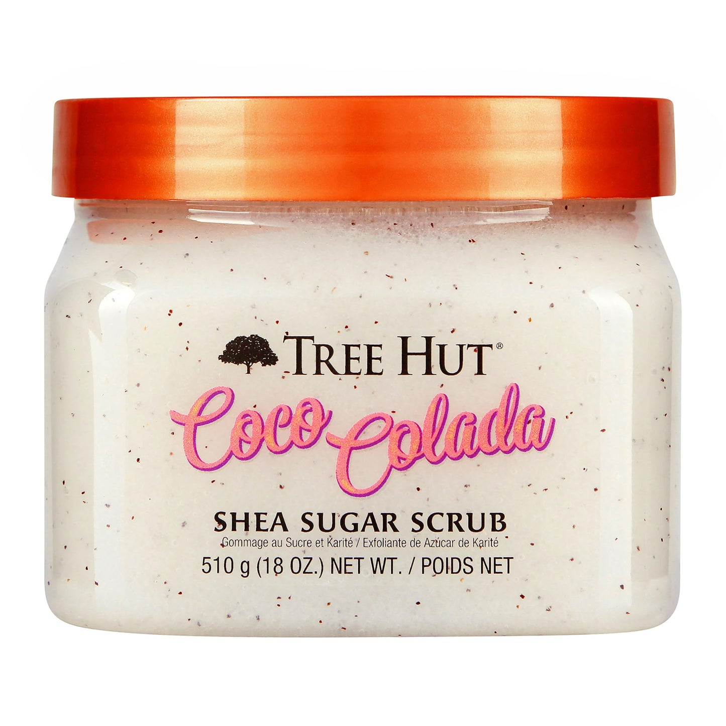 Tree Hut Peach Sorbet Shea Sugar Scrub | Exfoliating Body Scrub Removes Dead, Dry Skin for a Soft & Hydrated Feel | Nourishing Essential Body Care | 18 fl oz.