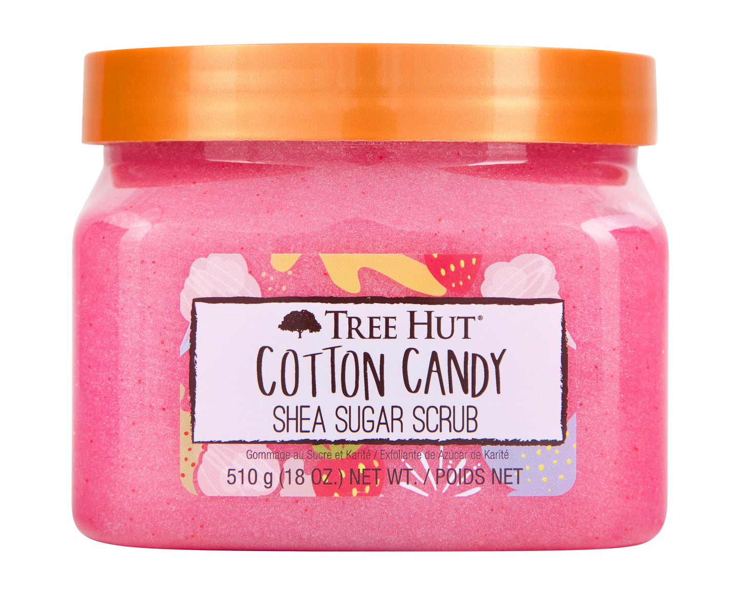 Tree Hut Peach Sorbet Shea Sugar Scrub | Exfoliating Body Scrub Removes Dead, Dry Skin for a Soft & Hydrated Feel | Nourishing Essential Body Care | 18 fl oz.