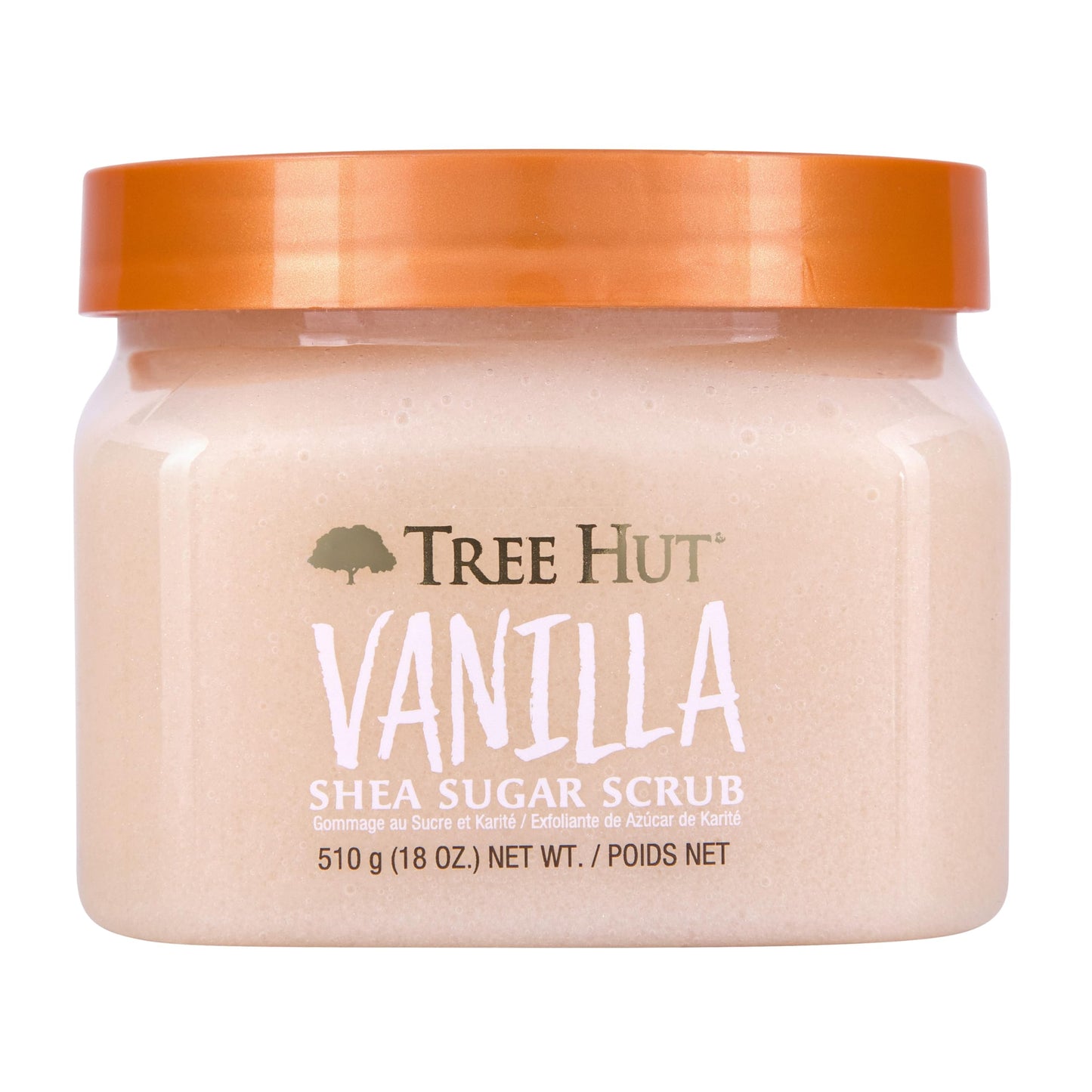 Tree Hut Peach Sorbet Shea Sugar Scrub | Exfoliating Body Scrub Removes Dead, Dry Skin for a Soft & Hydrated Feel | Nourishing Essential Body Care | 18 fl oz.