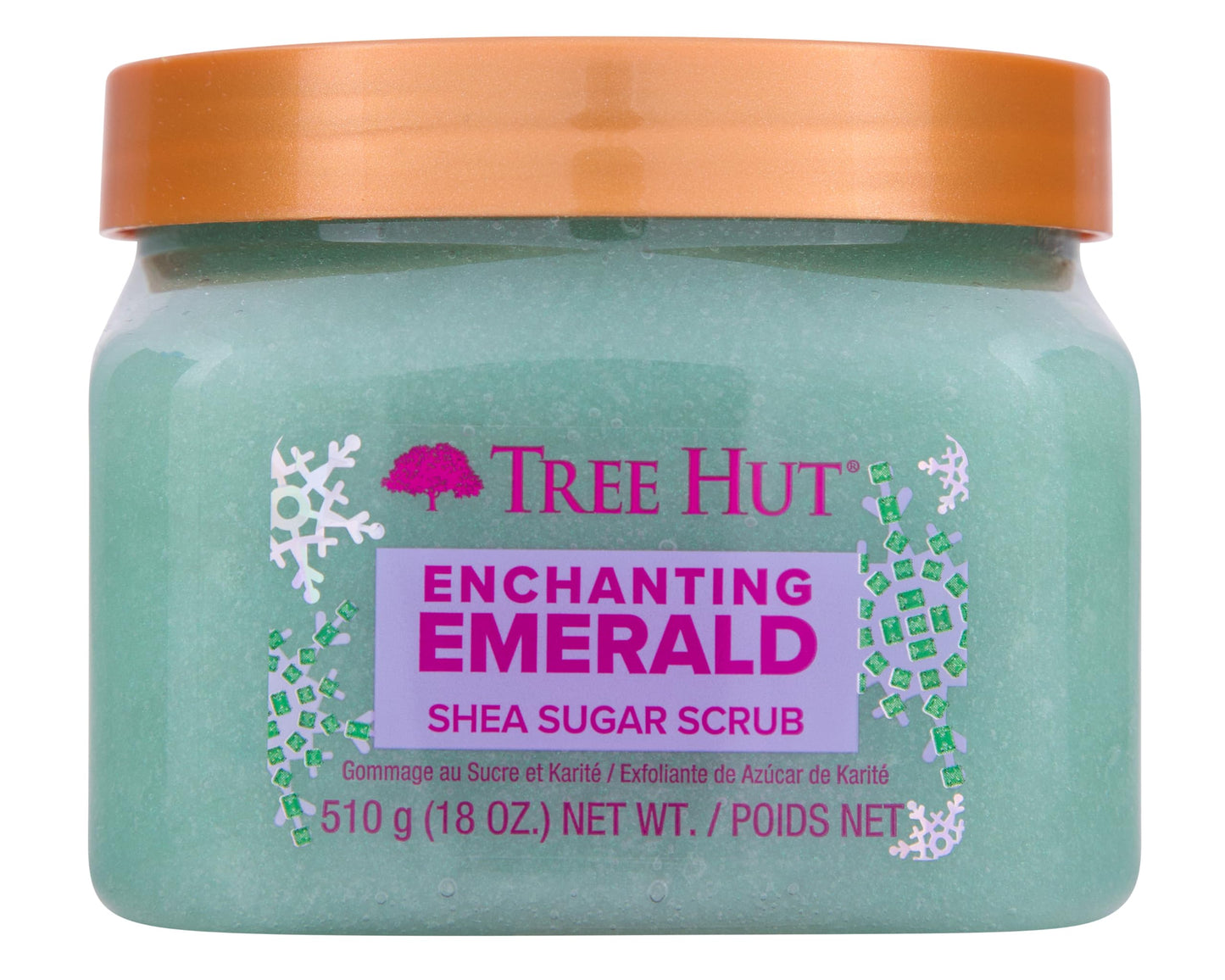 Tree Hut Peach Sorbet Shea Sugar Scrub | Exfoliating Body Scrub Removes Dead, Dry Skin for a Soft & Hydrated Feel | Nourishing Essential Body Care | 18 fl oz.