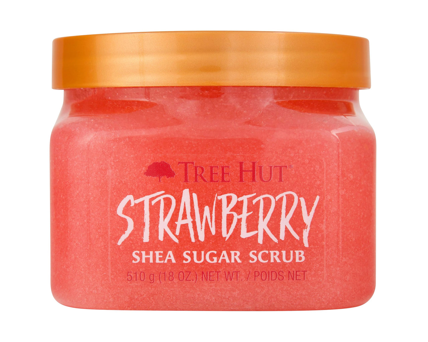 Tree Hut Peach Sorbet Shea Sugar Scrub | Exfoliating Body Scrub Removes Dead, Dry Skin for a Soft & Hydrated Feel | Nourishing Essential Body Care | 18 fl oz.