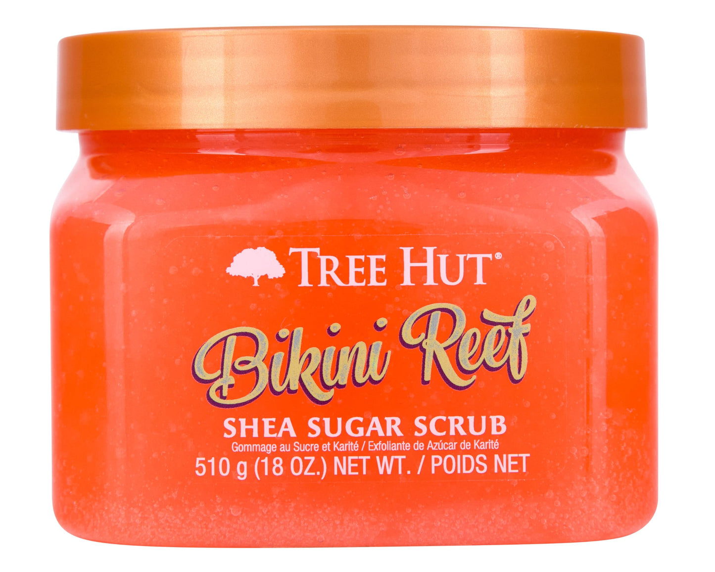 Tree Hut Peach Sorbet Shea Sugar Scrub | Exfoliating Body Scrub Removes Dead, Dry Skin for a Soft & Hydrated Feel | Nourishing Essential Body Care | 18 fl oz.