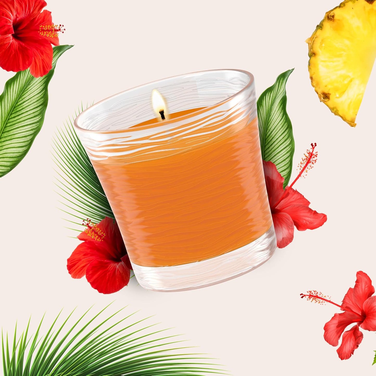 Glade 1-Wick Scented Candle Jar, Hawaiian Breeze, Air Freshener Infused with Essential Oils, 4.08 Oz, 2 Count