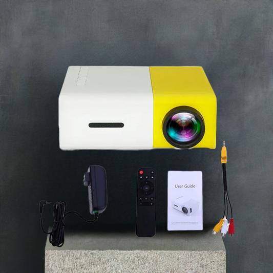 "Mini Projector – 1080P Full HD Support, Portable LED Projector, 4K Video Playback, Multiple Connectivity Options "