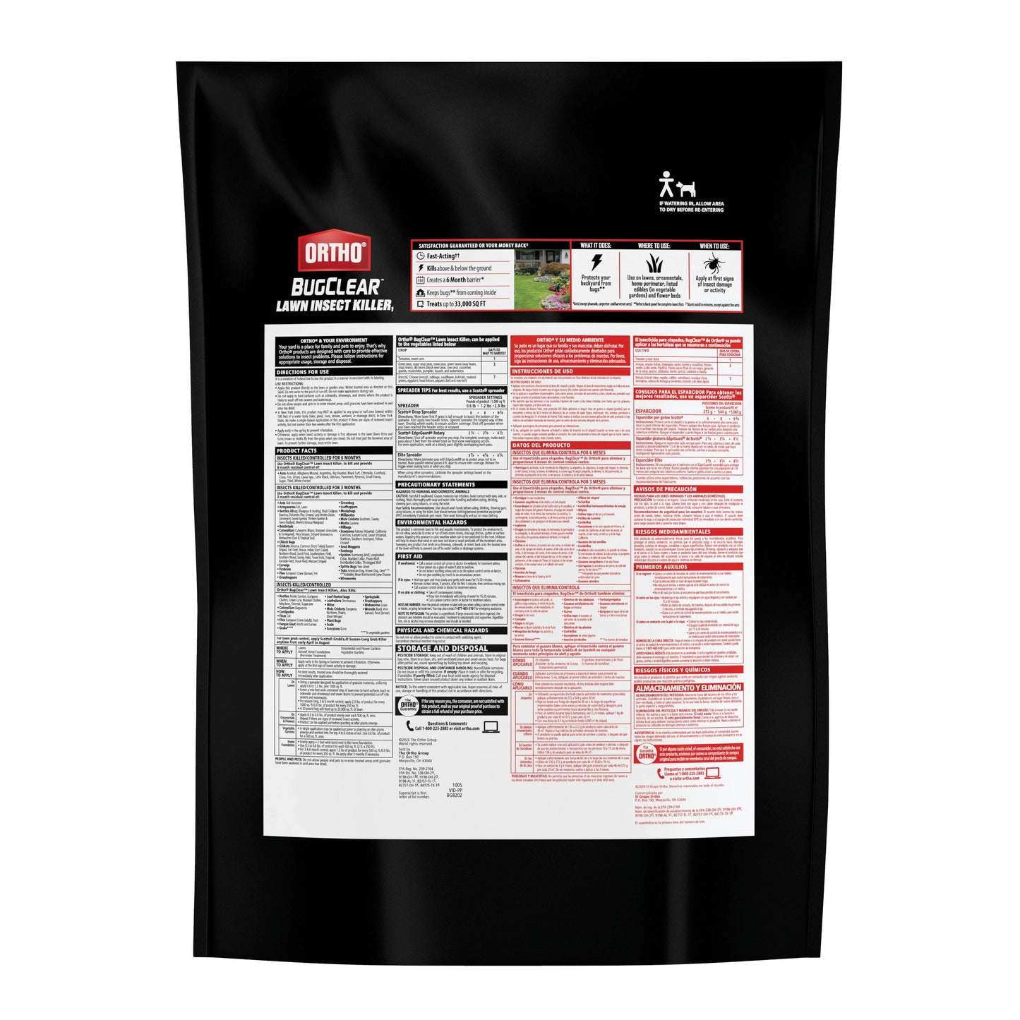 Bugclear Lawn Insect Killer1, Kills Ants, Fleas, Ticks, Grubs and Spiders, 20 Lb.