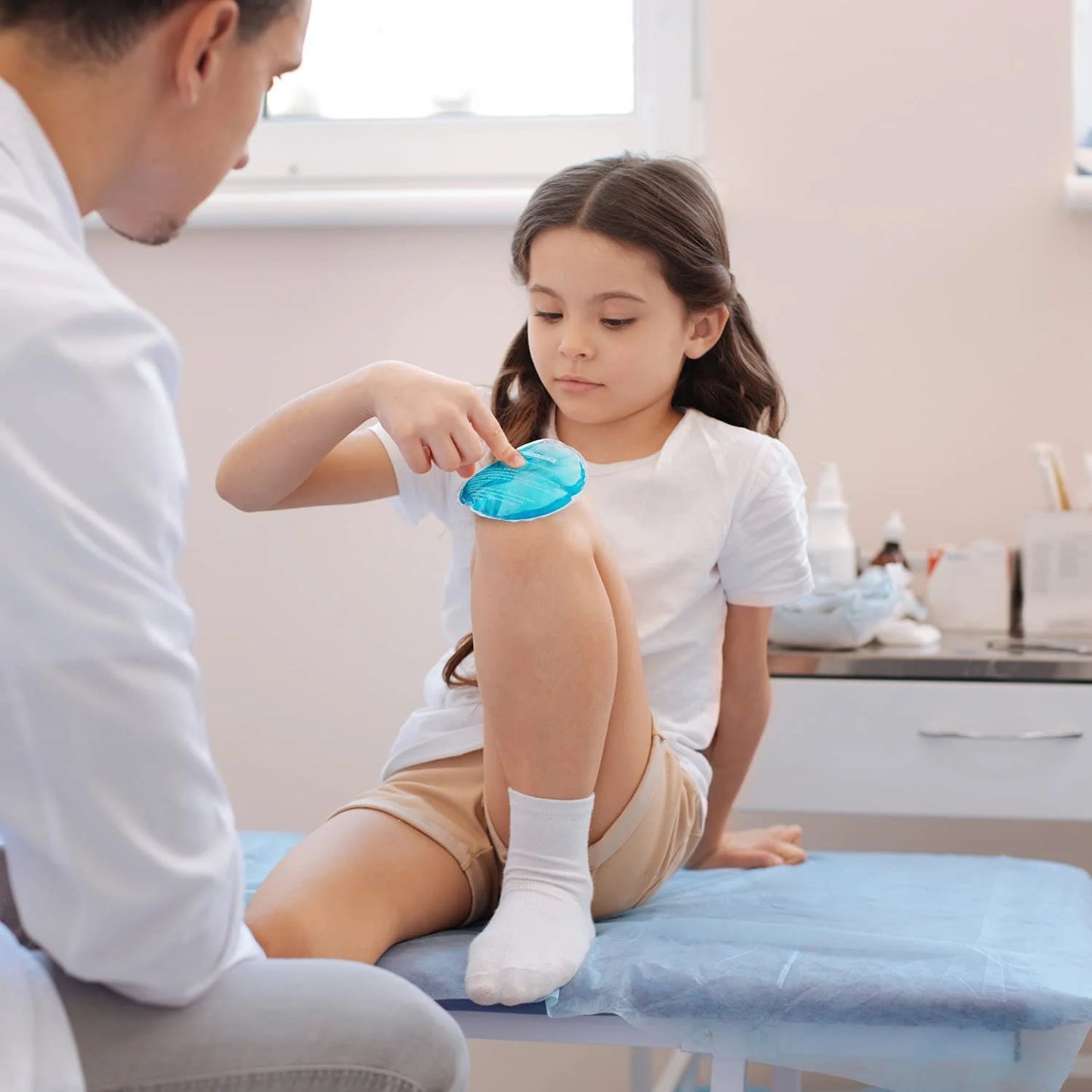 Ice Packs for Injuries Reusable, 8 Pack Soft Gel Ice Packs, Hot and Cold Compress, Gel Ice Pack for Kids Boo Boo, Cold Packs for Injuries, Migraines, First Aid, Pain Relief, Wisdom Teeth