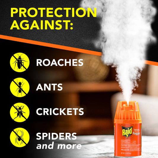 Concentrated Deep Reach Pest Insect Killer & Roach Fogger, 1.5 Fl Oz, 4 Count