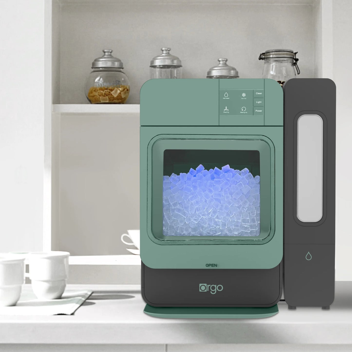 Sonic Countertop Ice Maker 33 Lbs “Capacity” Nugget Ice Maker, Stainless Steel