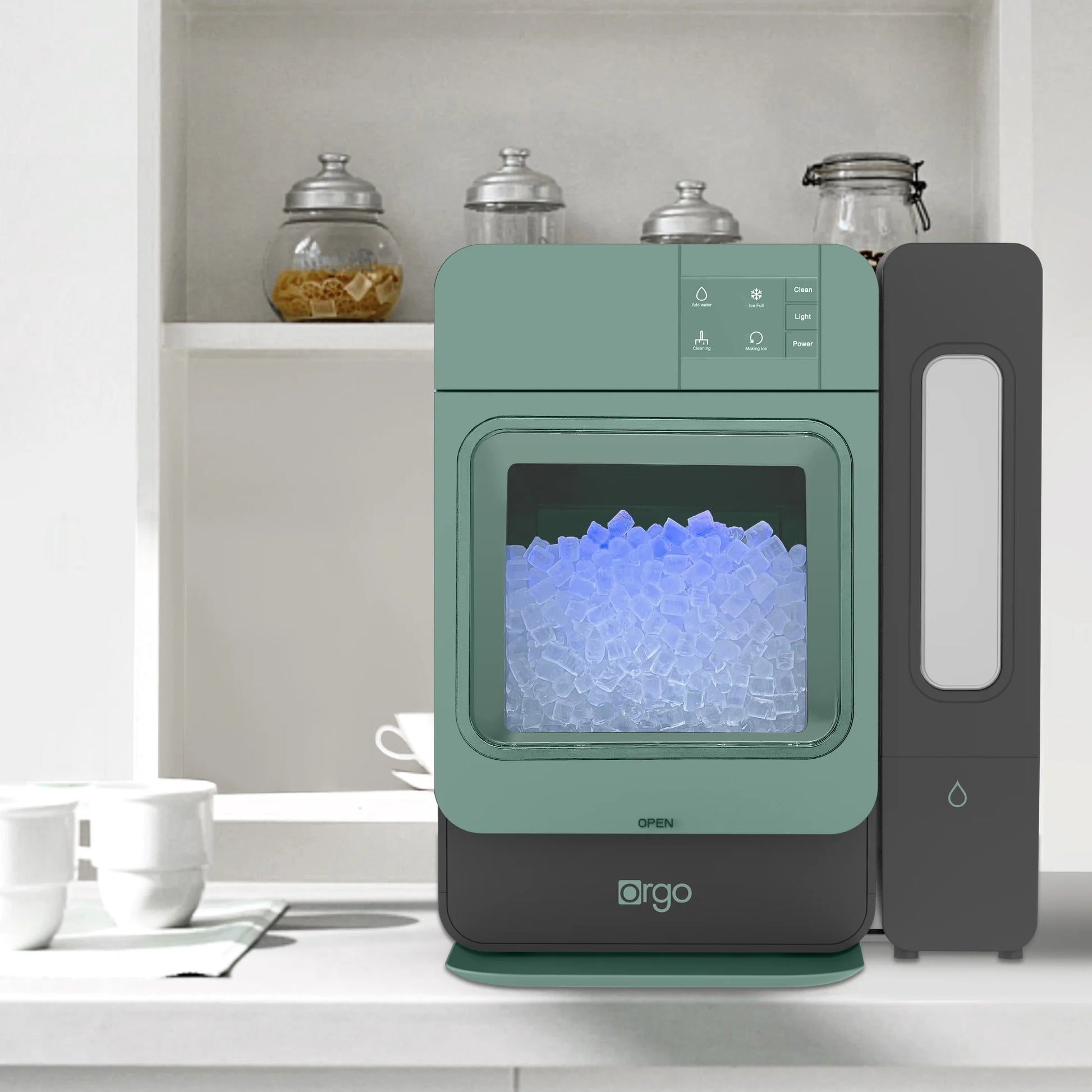 Sonic Countertop Ice Maker 33 Lbs “Capacity” Nugget Ice Maker, Stainless Steel