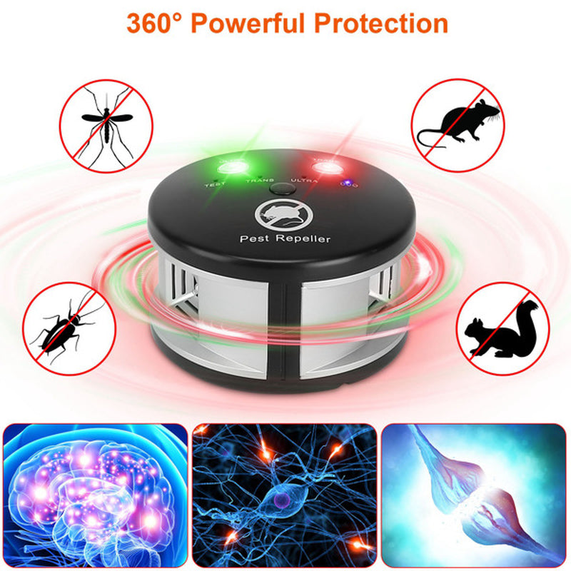 360 Degree Ultrasonic Pest Repellent, Electronic Plug-In Pest Control, Pursuer, Blocker