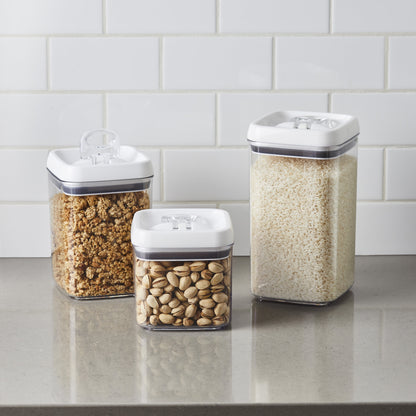 Canister Pack of 3, Flip-Tite® Square Food Storage Container Set