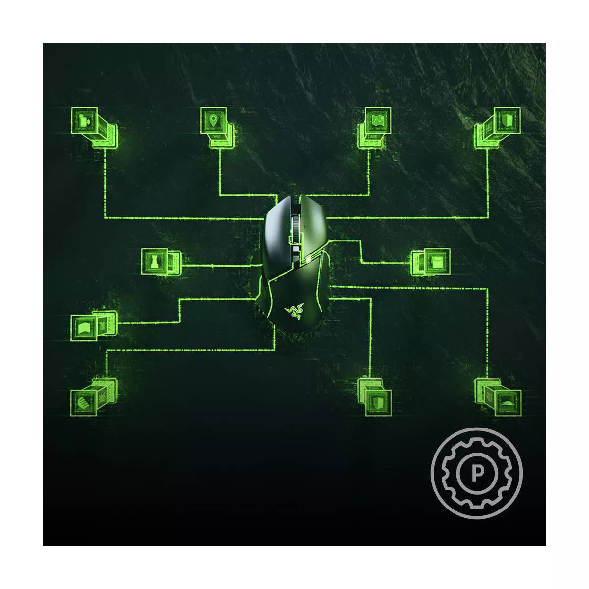 Razer Basilisk V3 Ergonomic Wired Gaming Mouse: USB-A, Illuminated Optical Design