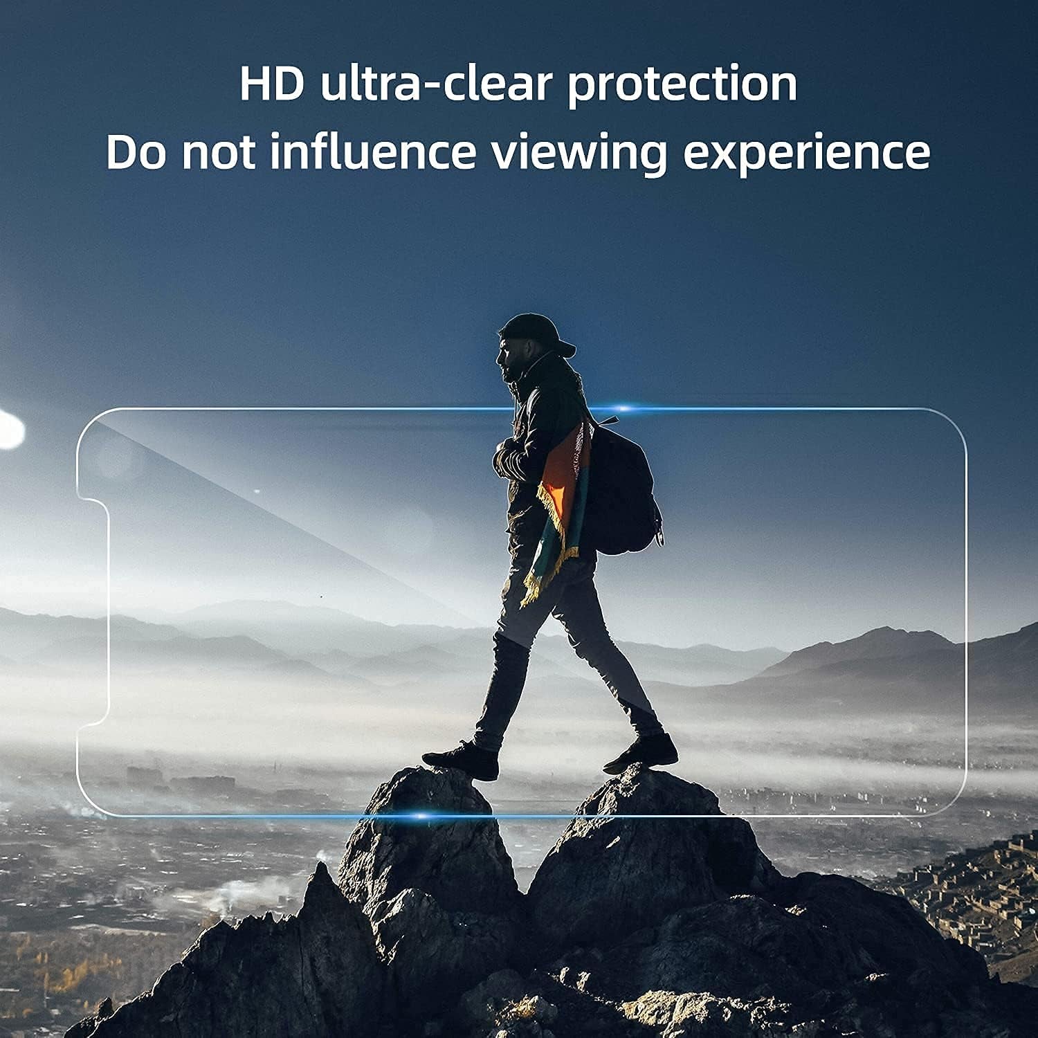 Designed for Iphone 13 Pro, [4 Pack] 2 Pack Screen Protector + 2 Pack Camera Lens Protector with 0 Failure Easy Install Kit,  Premium Tempered Glass Screen, HD Full Coverage Protection Anti- Scratch, Compatible with Iphone 13 Pro (6.1”)