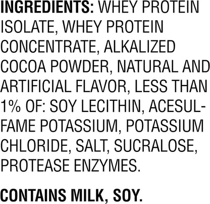 100% Whey Protein Powder, Chocolate, 5 Pound, 66 Servings, 25G Protein, 2G Sugar, Low in Fat, NSF Certified for Sport, Energizing Snack, Workout Recovery, Packaging May Vary
