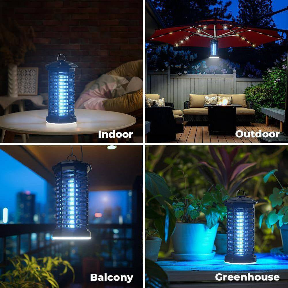 4200-Volt Electric Bug Zapper Repellent Waterproof Kills Mosquitoes and Flies Perfect for Home Patio Office
