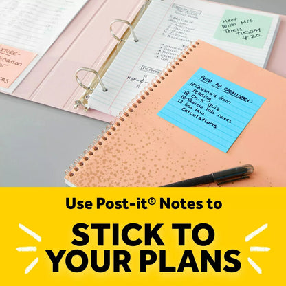 Post-It 3" X 3" Notes Cube 400 Sheets/Cube - Pink Wave: Multicolor Sticky Notes, Uncoated Paper, Art & Design Theme