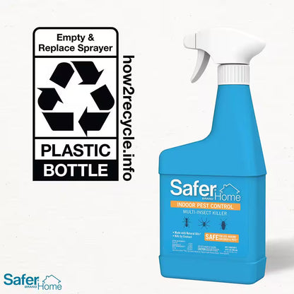 Safer Home 24 Oz. Indoor Insecticide Insect Killer Spray for Ants, Roaches, Spiders, Fleas
