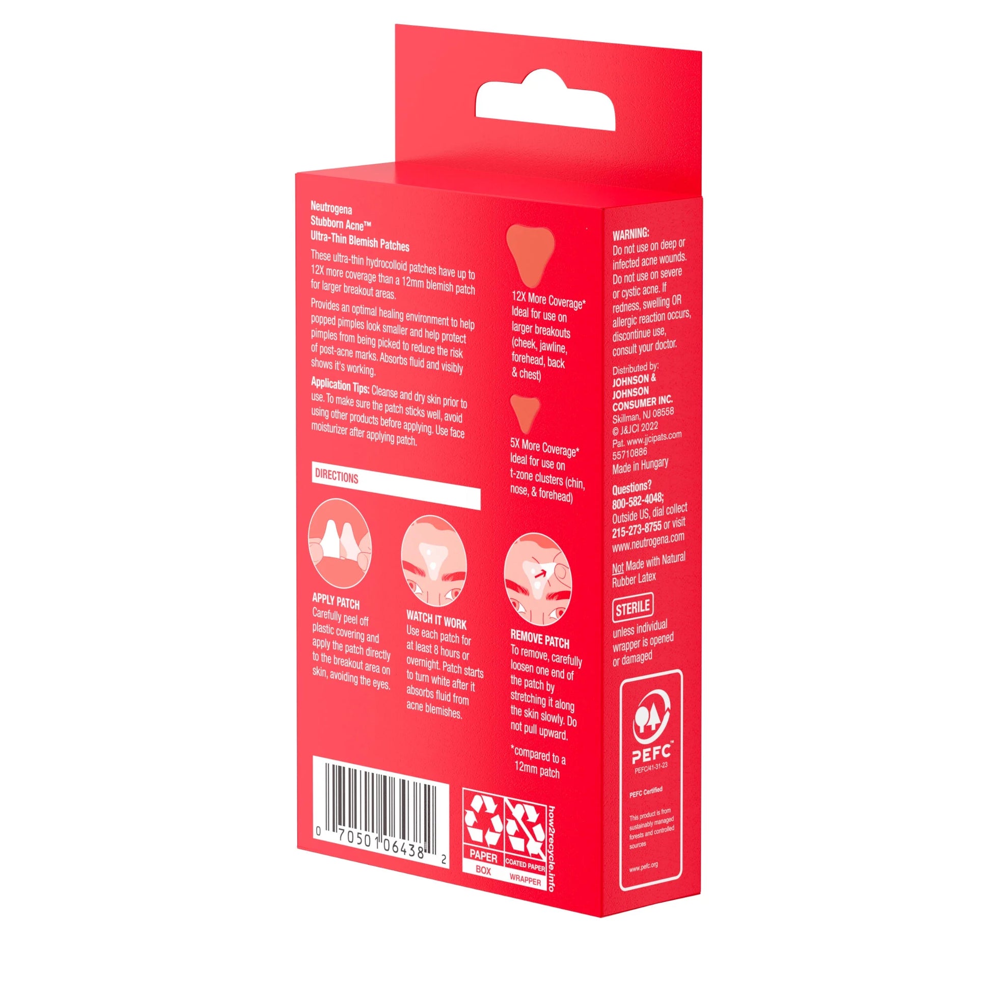 (3 Pack)  Stubborn Acne Pimple Patches, Hydrocolloid Patches Acne Treatment, 10 Count