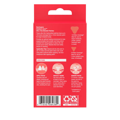 (3 Pack)  Stubborn Acne Pimple Patches, Hydrocolloid Patches Acne Treatment, 10 Count