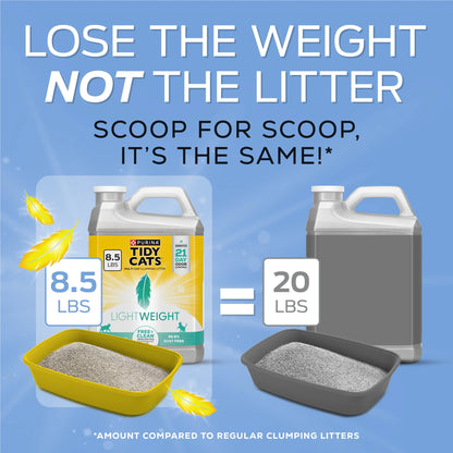 Purina  Lightweight Free and Clean Unscented Clumping Cat Litter