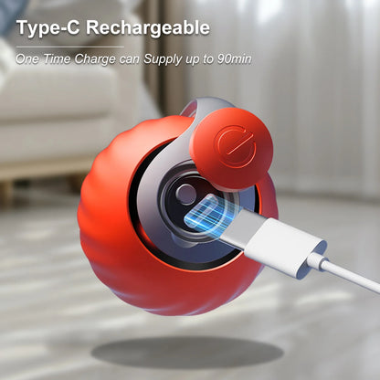 Inadays Cat Toys for Indoor Cat Toy Smart Interactive Cat Toy Ball Rechargeable Two Speed Adjustment for Bored Indoor Adult Cats, Blue